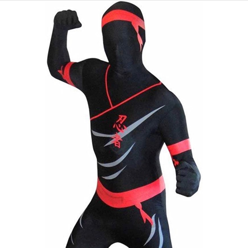Morphsuits Costume Ninja-Size Medium (below height 5’4”)